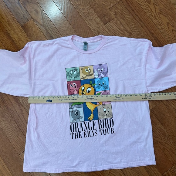 Pink long sleeve t shirt, Orange Bird Eras Tour, size 2XL - Picture 5 of 7